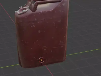 gas can Low-poly 3D model
