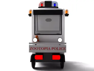 Zootopia Style Cartoon Car 3D model