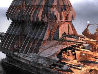 Sir Gawain raider Airship 1 3D model