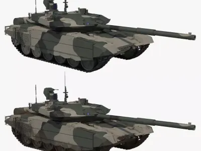 T-90 MS Regular Collection 3D Model Pack