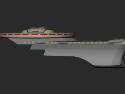 Spaceship star trek ship 3D model