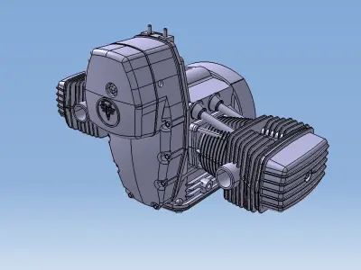Engine motorcycle Dnepr MT-11 3D model