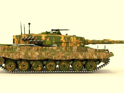 Tank Leopard 3D model by abdelkader-boubaker