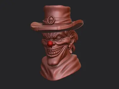 The cowboy clown 3D print model