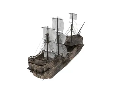 Sailboat Galleon 3D model