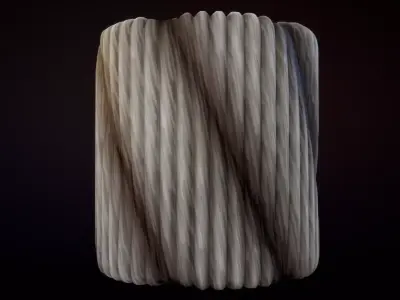 Seamless PBR Rope Grey Material Textures Texture