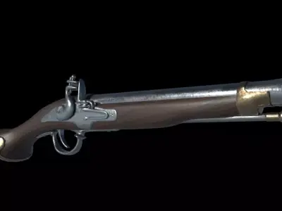 Old gun 3D model
