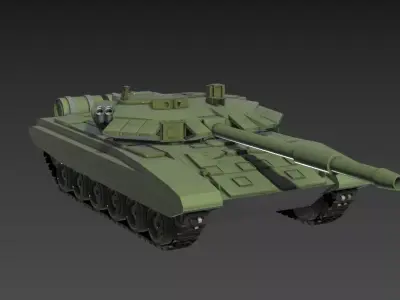 T-90A military tank 3D model