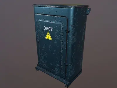 Power Box Game Ready Low-poly 3D model