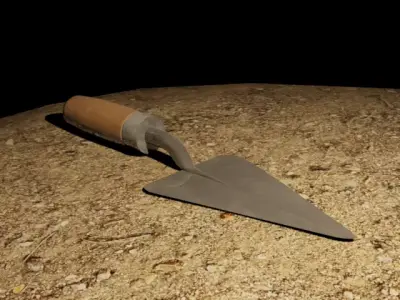 Masonry trowel 3D model