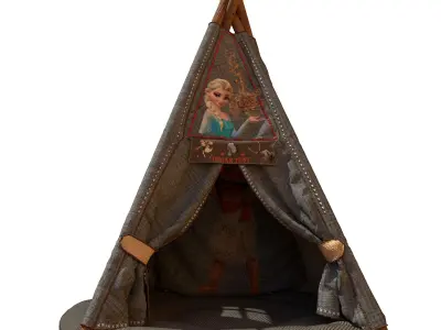 indian tent 3D model