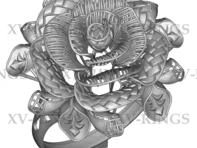 NEW TURKISH RINGS LOT XV-01 TO 10 3D print model