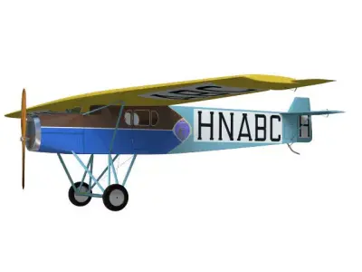 Fokker F II 3D model