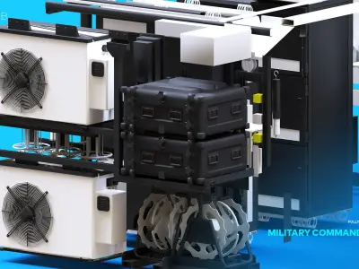 Military Command Unit X1 3D model