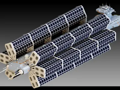 25 Spaceships- Vol 01- High detail 3d models 3D model