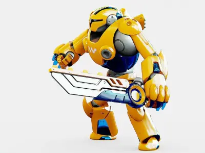 BATTLE DROID KORAH Rigged for Unreal Engine - Unity - MIXAMO  Free 3D model