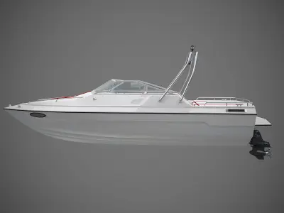 Generic Motorboat 3D model