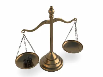 Scales balance scale 3D model