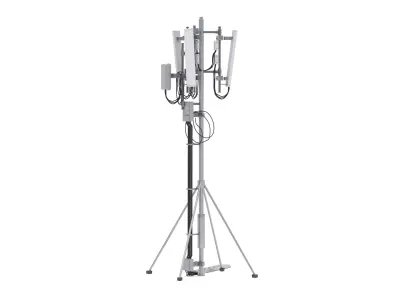 Roof Cell Phone Tower 1 3D model