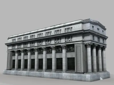 European Building 3D model get