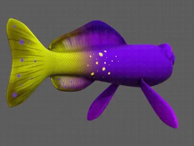 Fish V07 Low-poly 3D model