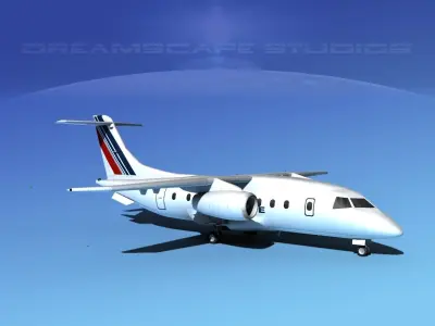 Dornier 328Jet Alitalia 3D model