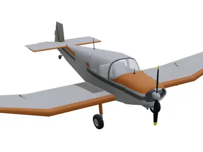Jodel D112 Low-poly 3D model