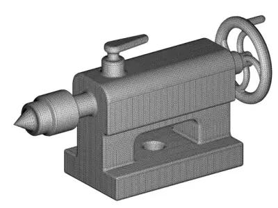 Rusty Lathe TailStock 3D model