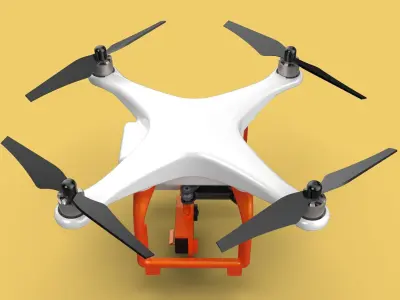 UAV LIDAR DRONE QUADCOPTER SCANNER SURVEYING EXPLORING MAPPING 3D model