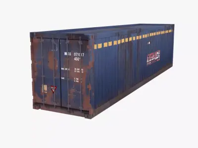 Container shipping Low-poly 3D model buy