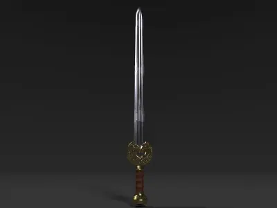 Herugrim - Theoden Sword PBR Lowpoly Game-Ready Low-poly 3D model