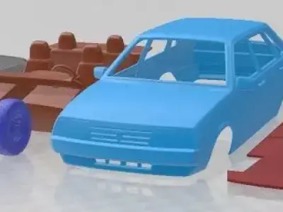 VAZ Lada 21099 1990 Printable Car 3D print model
