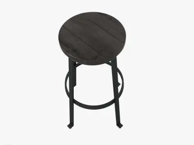 Challiman Tall Stool 3D model