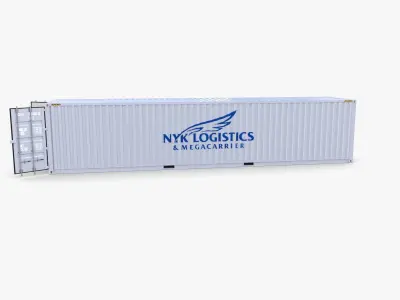 40ft Shipping Container NYK Logistics v2 3D model