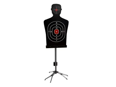 Rocking shooting target Low-poly 3D model