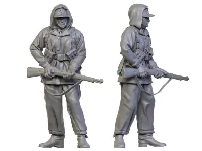 German winter soldiers ww2 3D print model