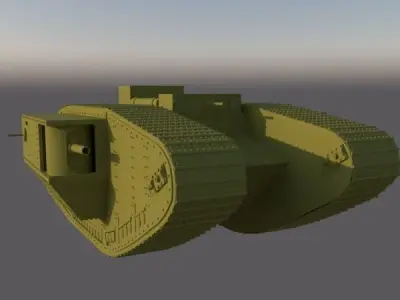english tank mark 5 3D model