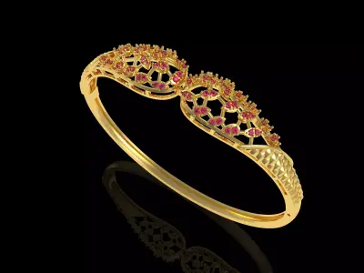 Art Deco Bracelet 24 3D print model