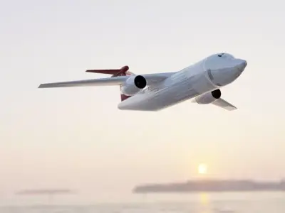 Fictional Jetliner Do-428JET Inspired series Low-poly 3D model