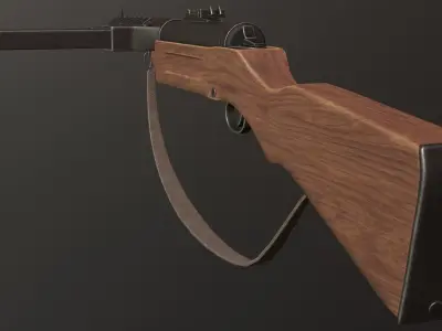  Mp28 Low poly model Low-poly 3D model