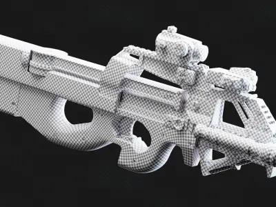 FN P90 Rifle 3D model purchase