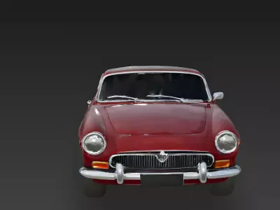 Realistic 60s Classic Sports Coupe 3d model Low-poly 3D model