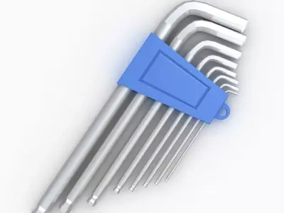hex key 3D model buy