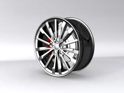 luxury car RIM 3D model Low-poly 3D model