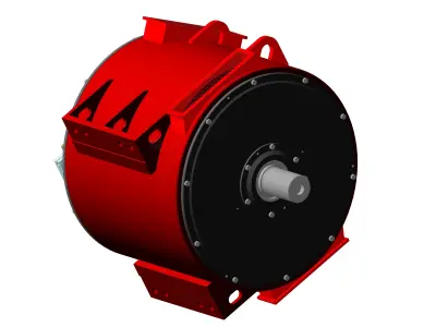 Traction valve-inductor electric motor 3D model