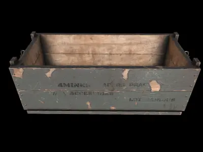 Army Crate 2 Low-poly 3D model