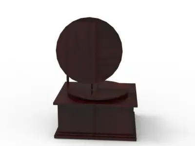 Radio Gramofon Wood Vintages 3D print model