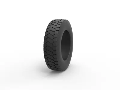 Truck tire Scale 1 to 25 3D print model purchase