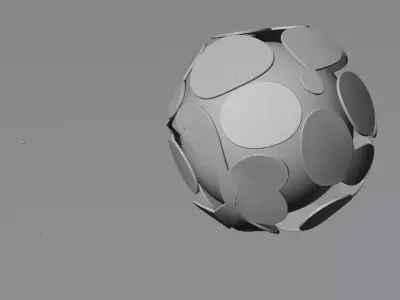 Sci-Fi Glowing Orb 3D Model  Low-poly 3D model