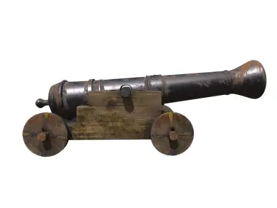 Cannon 3D model 2